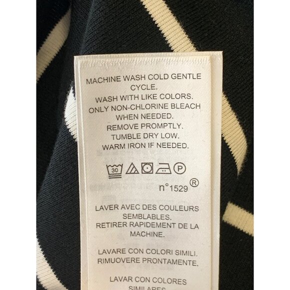 Ralph Lauren Women XXL Extra Large Black White Stripe Short Sleeve Boat NWT New - Picture 9 of 9